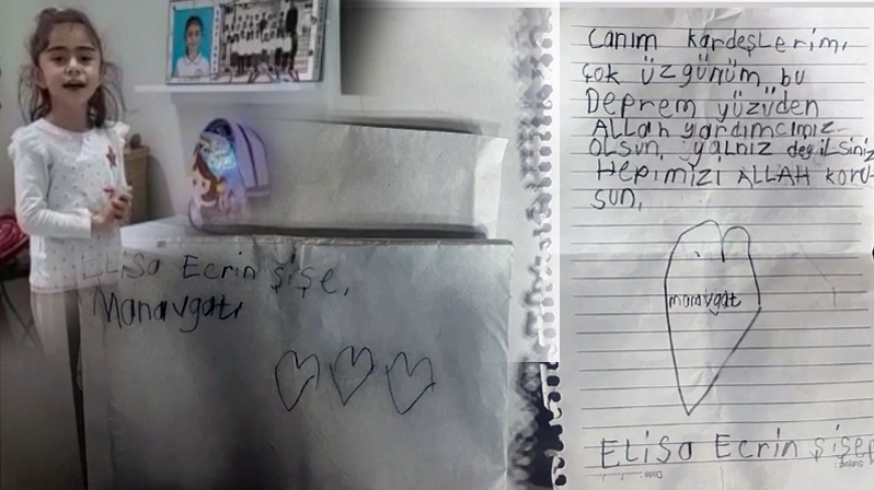 7 YAŞINDA BİRİKTİRDİĞİ PARALARI GÖNDERDİ