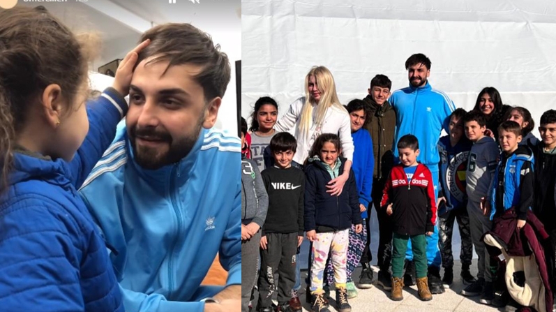 DEPREMZEDE ÇOCUKLARLA OYUNLAR OYNADILAR